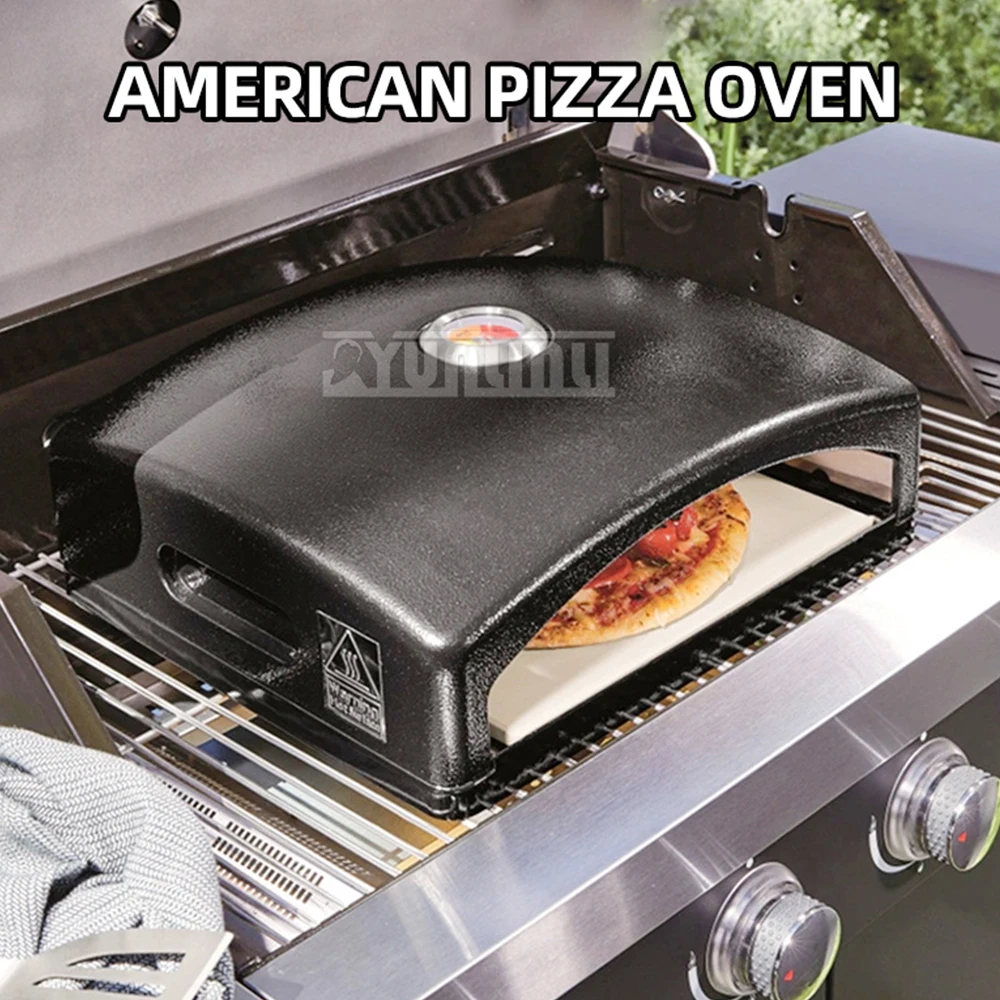 Pizza Oven with Thermometer Household Portable Scones Toast