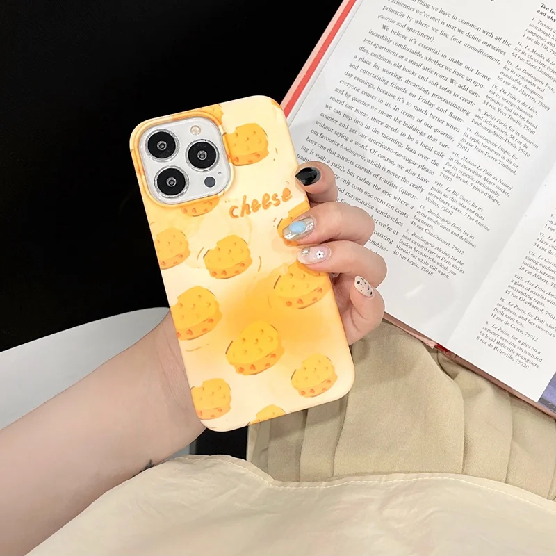 

Luxury Cheese Ultra Thin Half Pack Phone Case Compatible for IPhone 13 12 11 Pro Max Case Shockproof Dustproof Case Cover