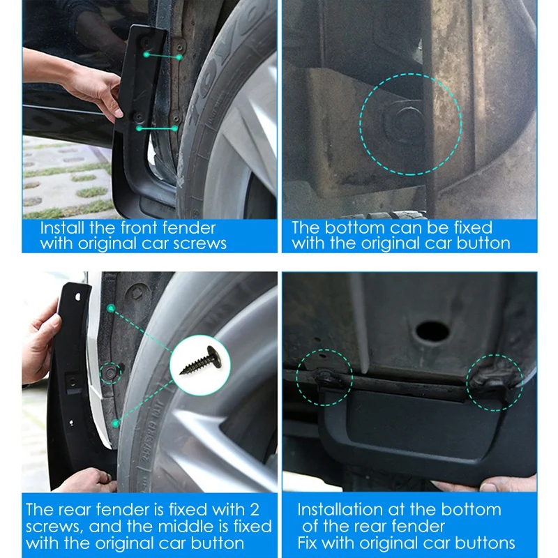 Автозапчасти Fender Protect the Car Mud Flaps Set Автомобильный брызговик Переднее и заднее