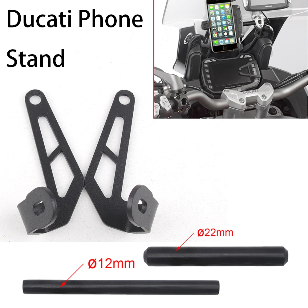 

GPS Adapter Holder Stand For Ducati Multistrada 950 1200S 1200 Enduro 2015-2017 Smart Phone Navigation Mount Mounting Bracket