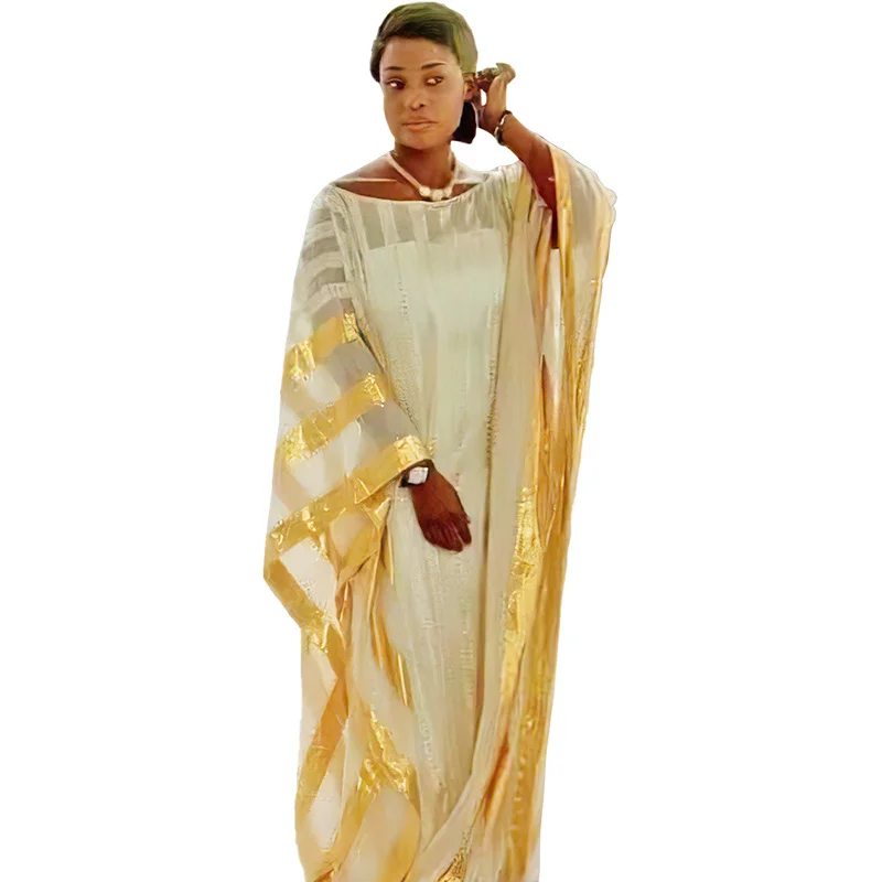 

Imitation Silk African Dresses for Women Robe Africaine Femme 2023 Fashion Style Ankara Outfits Abayas Kaftan Boubou Party Gowns