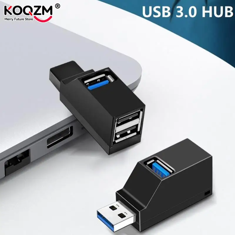 

USB 3.0/ 2.0 HUB Adapter Extender Mini Splitter 3 Ports High Speed U Disk Reader for Macbook PC Laptop Mobile Phone Accessories