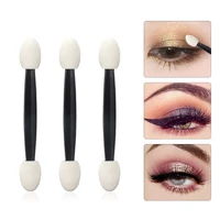 25 pcs professional sponge stick eye shadow applicator cosmetic brushes double head eyeshadow brush for women makeup tools