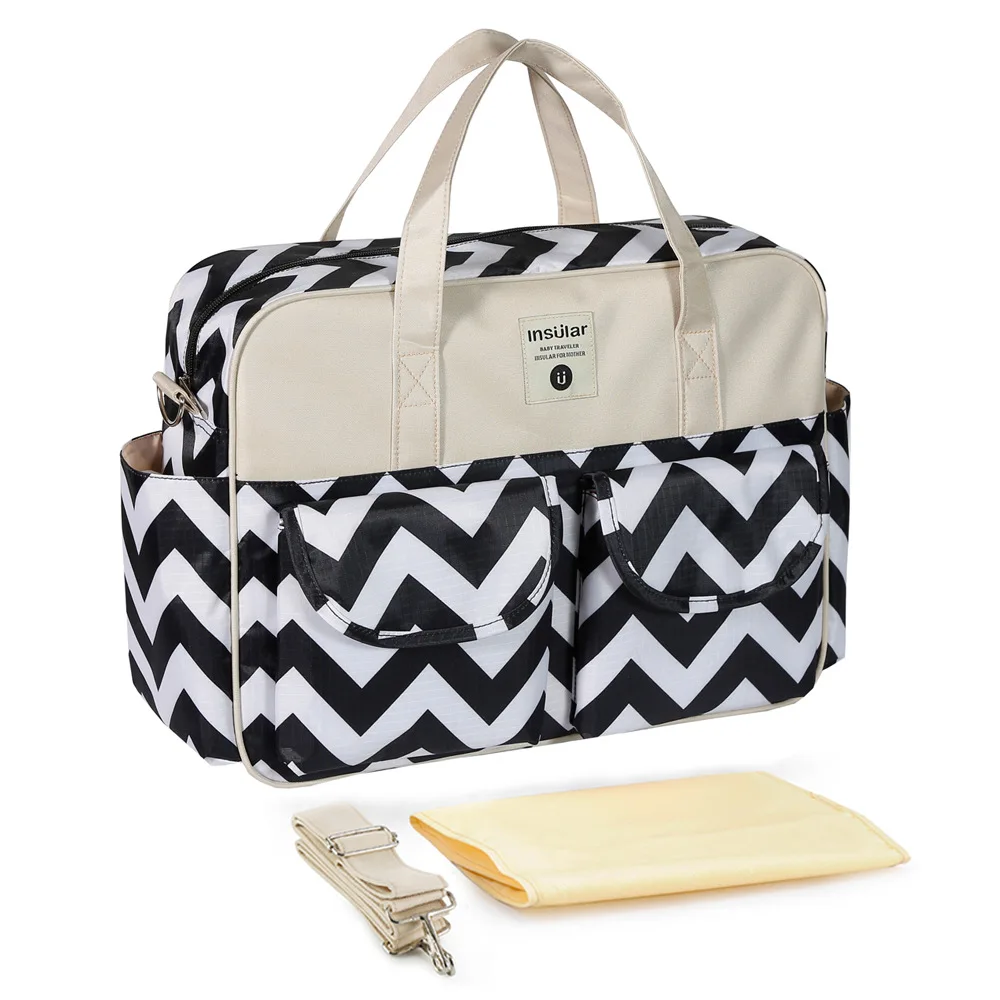 

Multifunctional Large Capacity Crossbody One Shoulder Mummy Bag Fashion Mother and Baby Bag Handheld Delivery Bag Cross border