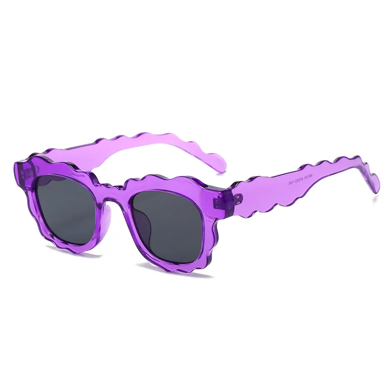 

Солнцезащитные очки в винтажном стиле UV400 для мужчин и женщин, роскошные брендовые дизайнерские модные маленькие квадратные солнечные очки с волнистой оправой, UV400