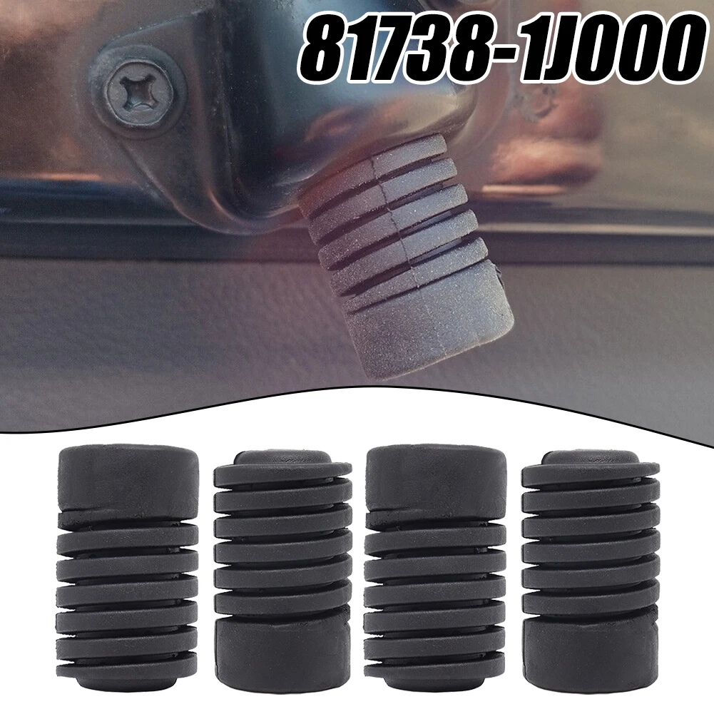 

4Pcs Car Hood Tailgate Rubber Stop Mount Buffer Cushion For Nissan 817381J000,81738-1J000 Rubber Car Inner Hood Stop Buffer Bump