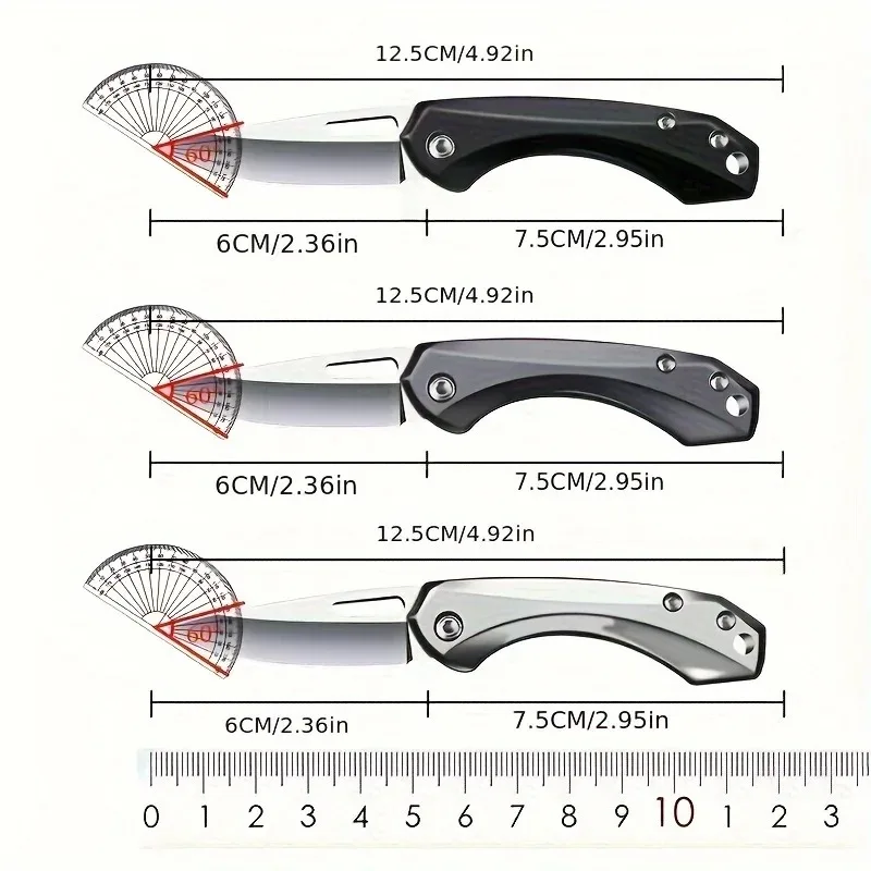 Складной нож для фруктов из нержавеющей стали портативный резец высокой
