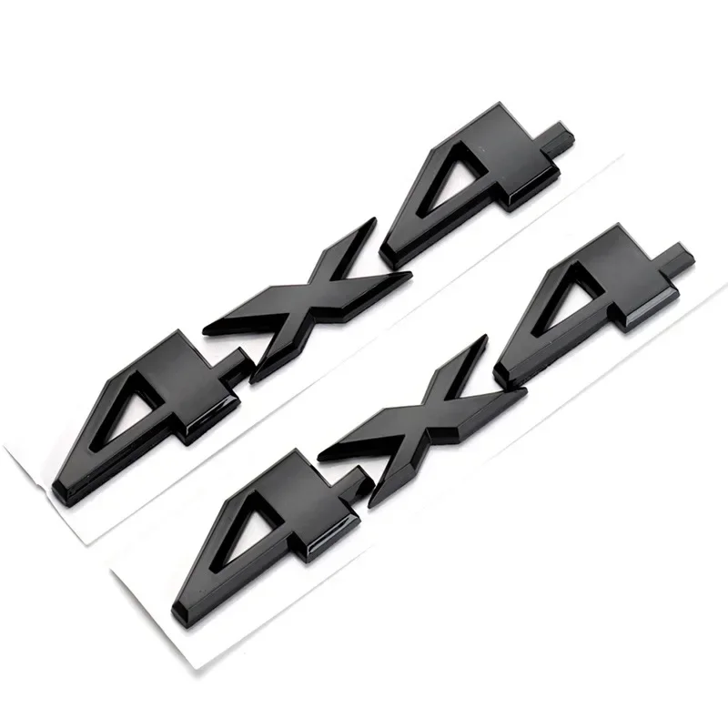 3D металлический серебристый черный задний багажник автомобиля 4X4 эмблема