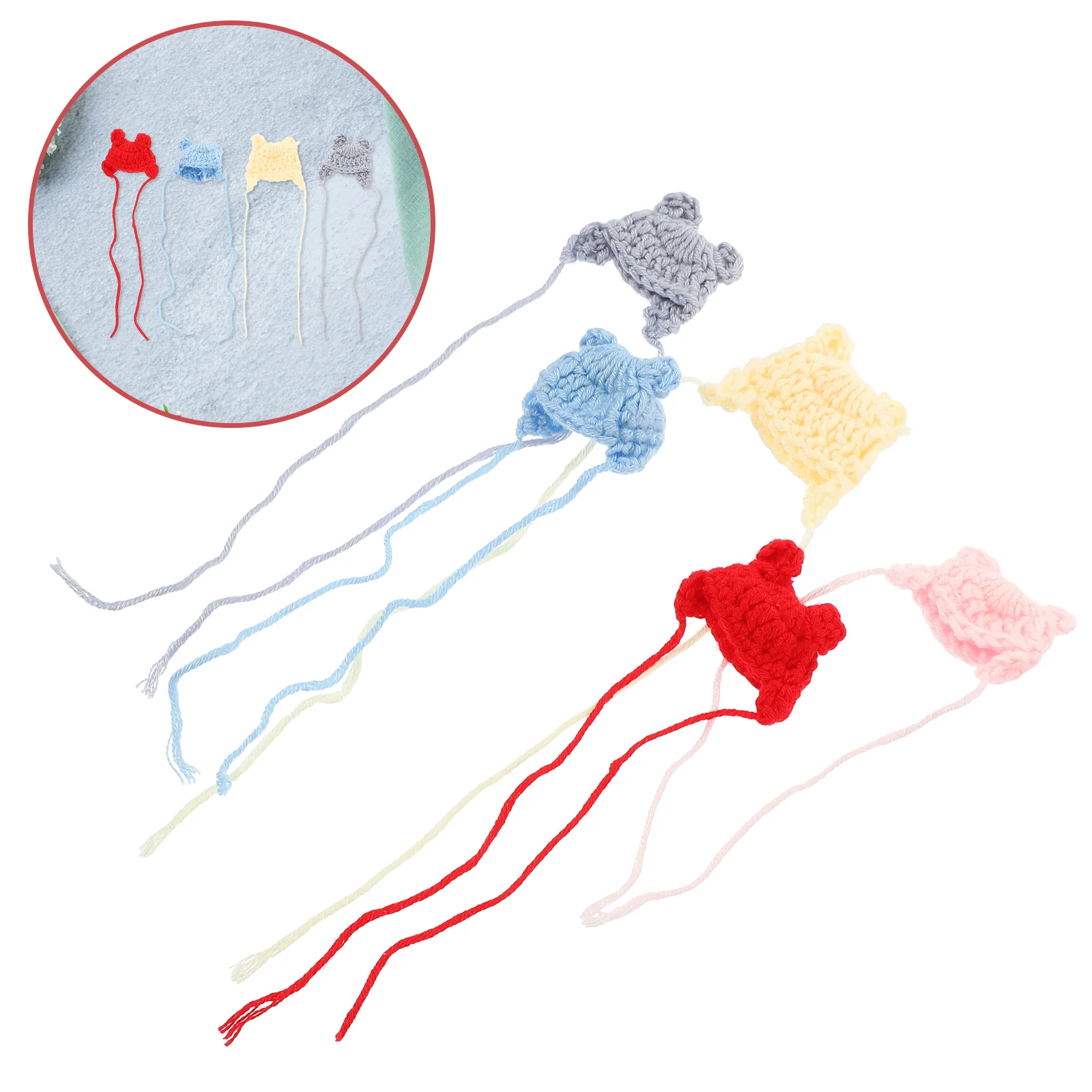 

5pcs Mini Mini Houses House Hat Decors DIY Craft Mini Decorations