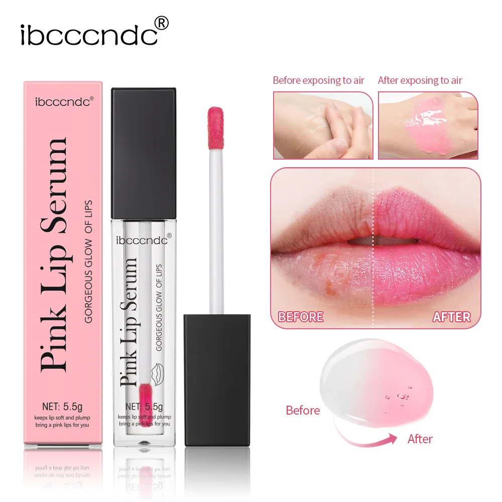 

ibcccndc Tender Lip Dew Lasting Moisturizing Pink Lipstick Lip Gloss Pink Lip Essence