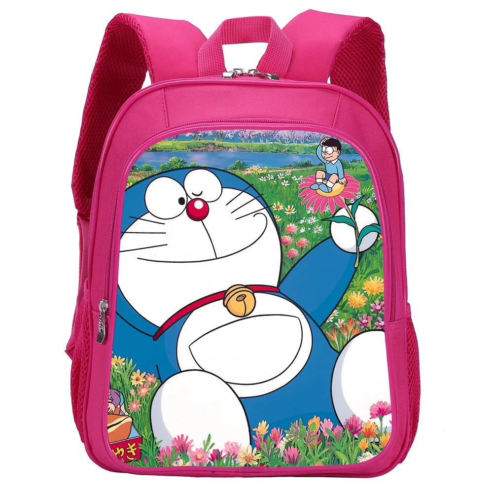 

Doraemon Kindergarten School Bag Primary and Secondary School Students Backpack 13 Inch Children Girls Pink Casual Backpack