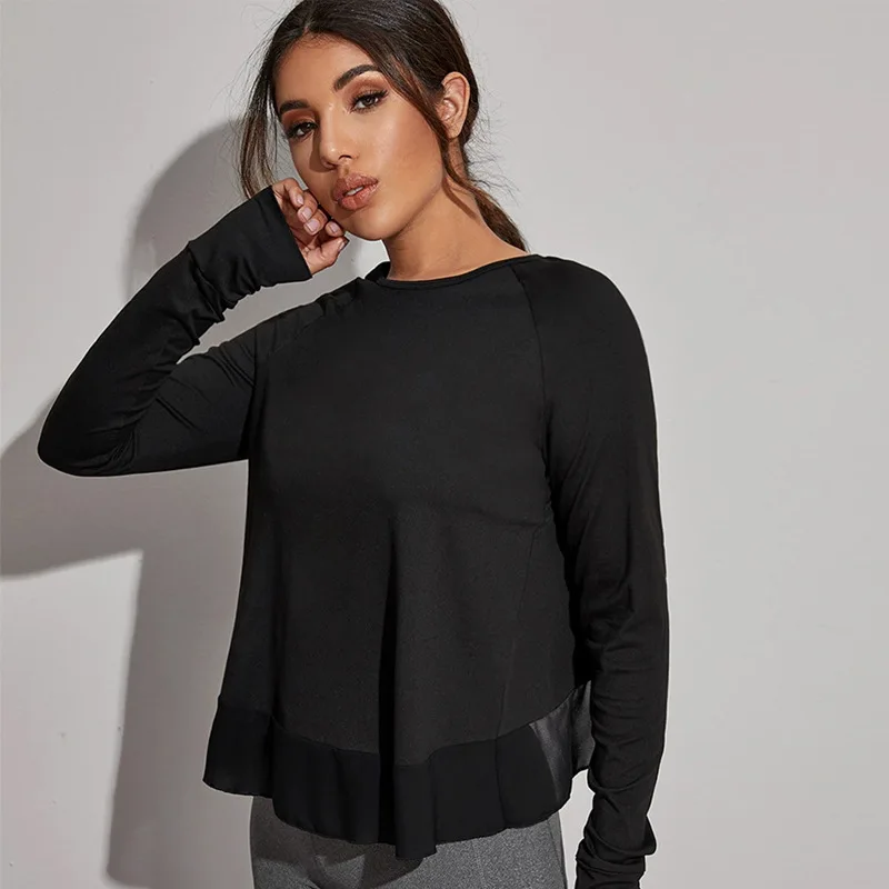 Женская рубашка для йоги пикантный спортивный укороченный топ тренажерного зала