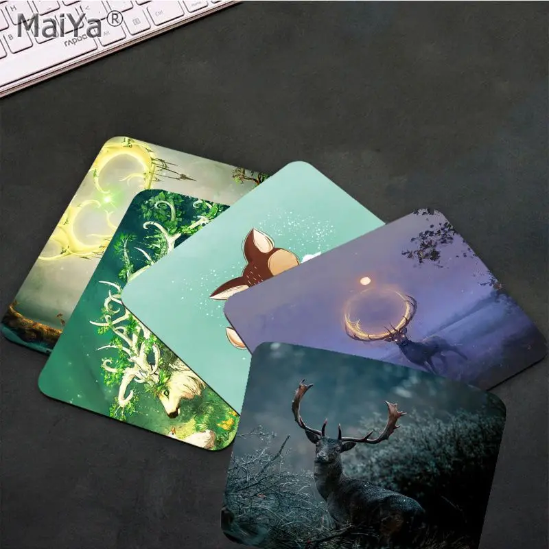 

Cartoon Deer INS Tide Small Speed Version Game Computer Keyboard Office Table Mat Cheapest Cup Mats For PC Desk Pad