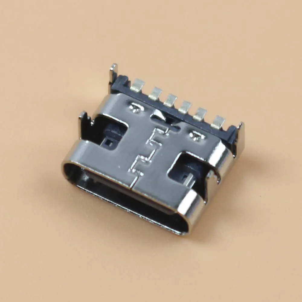 10-50 шт. 6-контактный 6P SMT разъем Micro USB Type C 3.1 гнездовой разъем SMD DIP для дизайна печатной платы DIY сильноточная зарядка