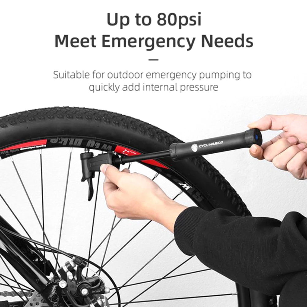 

Portable Bicycle Pump Aluminum Alloy Cycling Hand Air Pump Ball Tire Inflator Schrader Presta Valve MTB Road Bike Pump