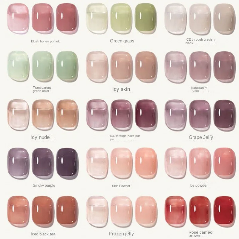 

Nail Polish Ice Permeable Glue 2023 Internet Celebrity Nail Polish Nail Polish Full Set Nail Salon Phototherapy Plastic