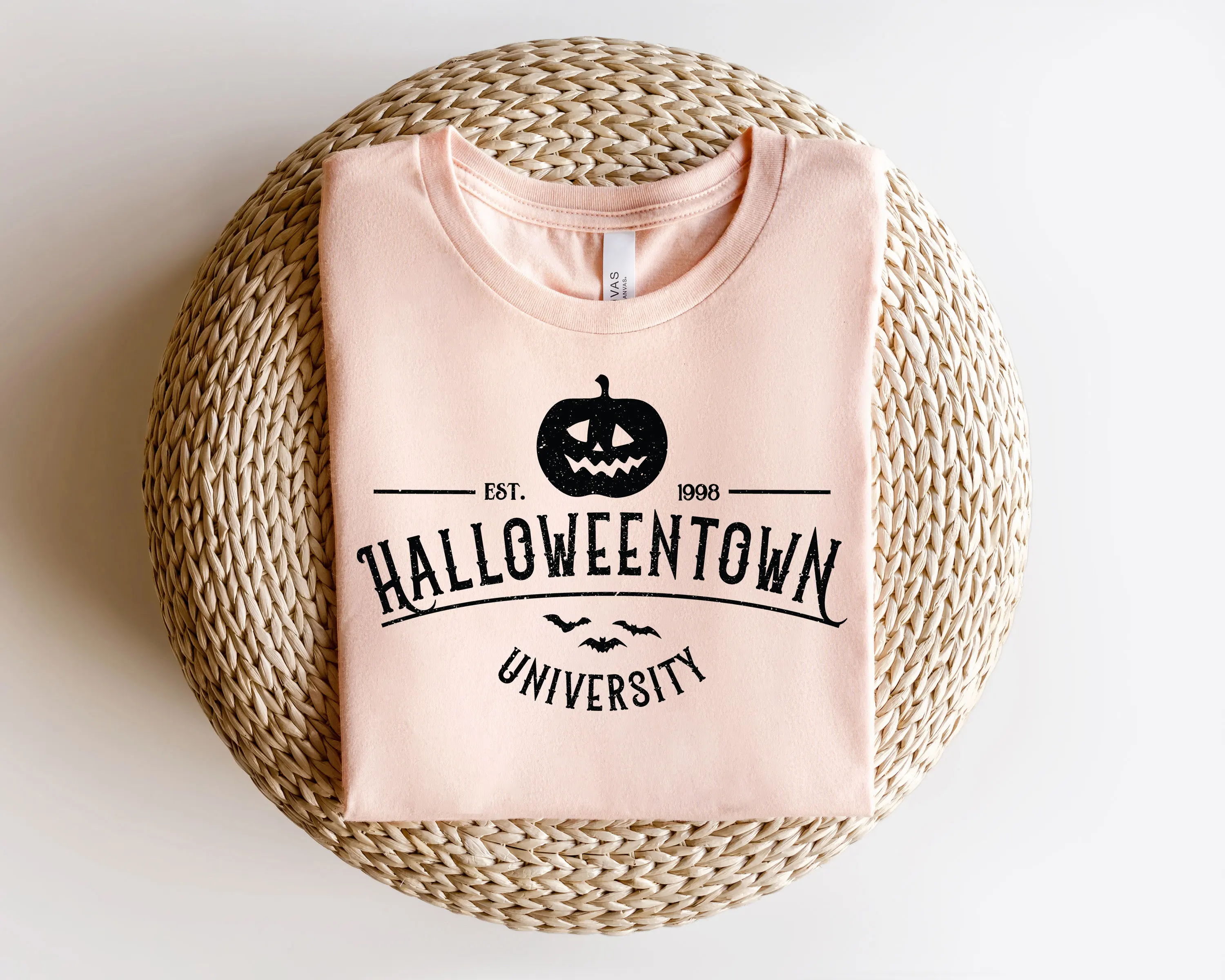 Хэллоуиентаун Университет Est 1998 футболка винтажная Ретро жуткая вибрика