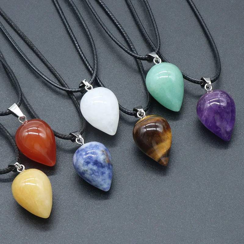 

1 шт. подвеска в виде капли воды, лечебный кристалл, тигровый глаз, камень, трехмерное круглое ожерелье