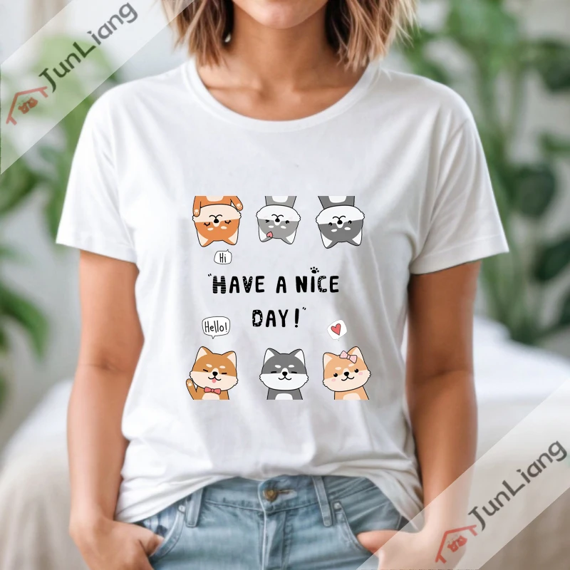 Милая собака шиба-ину приветствие молодежная женская одежда для женщин мужская в