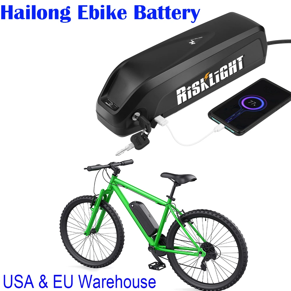 

No Tax Electric Bike Bicycle 48V 20Ah 15Ah 17.5Ah 1500w Down Tube Hailong Li-ion Ebike Battery Pack For Bafang 750w 1000w Motor