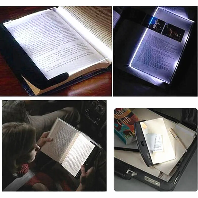 

Creative Desk Outdoor Book Lighting LED Night Light For Bedroom Flat Plate Kid's Desk Eye Protect Book Reading Lamp MX