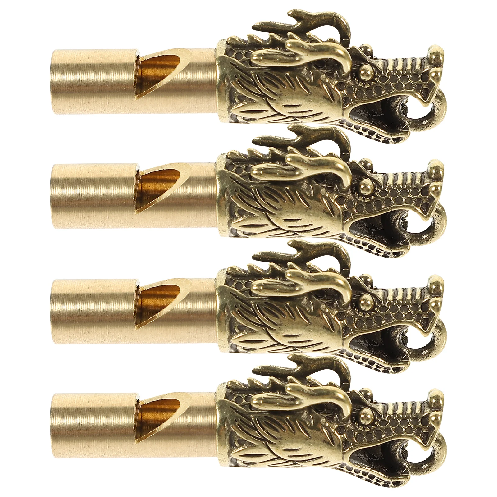 

Brass Ornaments Outdoor Accessory Dragon Whistle Delicate Keychain Portable Emergency Decorative Camping