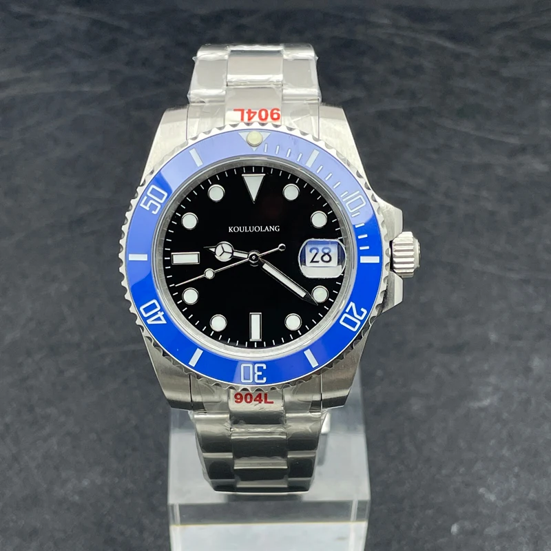 

41mm Man Mechanical Watch Automatic Watch Sapphire Glass 316 Stainless Steel Luminous Waterproof Miyota 8215 Movement Black Blue