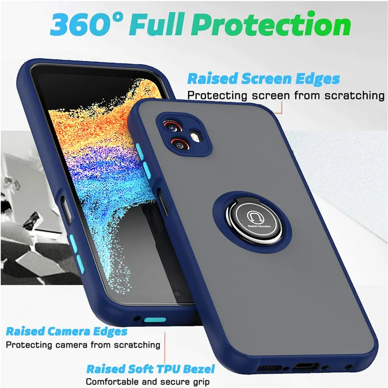 Для Samsung Galaxy XCover 6 Pro G736B чехол противоударный магнитный чехол-подставка с кольцом