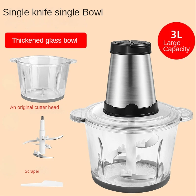 

Stainless Steel Meat Grinder 110V Small Household Multi-purpose Meat Grinder Kitchen Cooking Mixer Vegetable Grinder