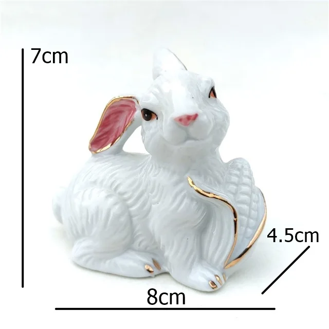 Миниатюрная керамическая фигурка кролика ZHENGHAN