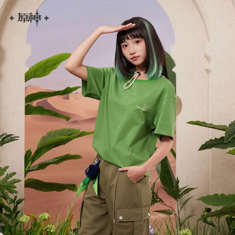 Presale GS Impact Официальный товар серии Forest and Sand хлопковая футболка