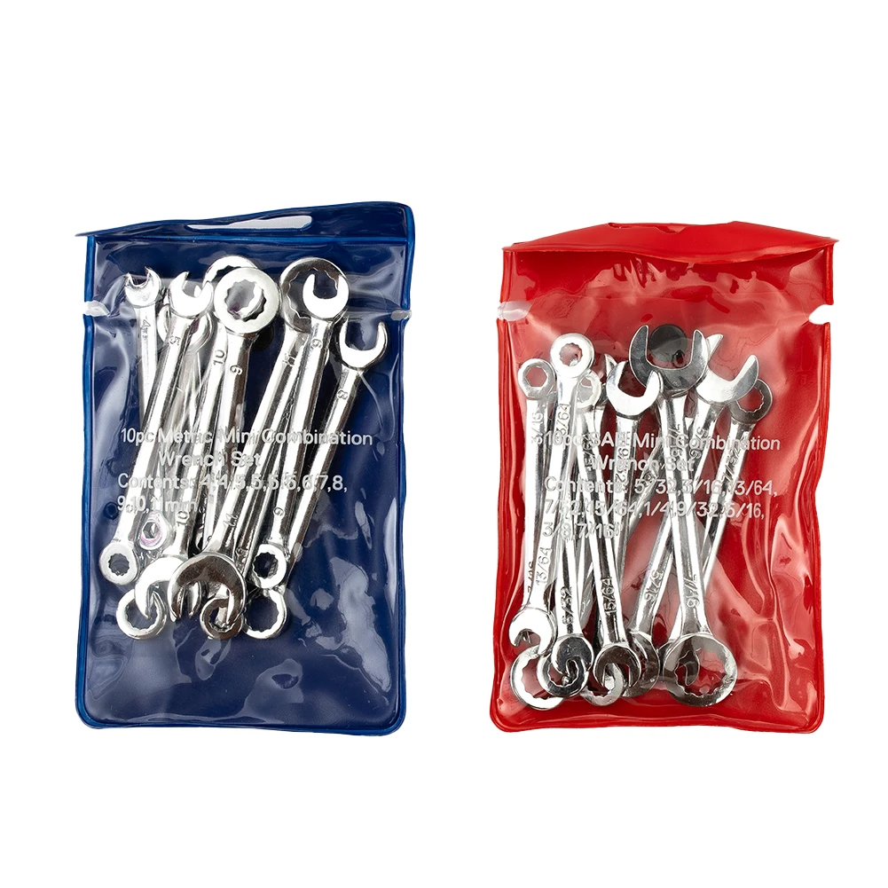 Промышленный мини-ключ метрический SAE стальной инструмент 10 шт. 4 мм-11 мм