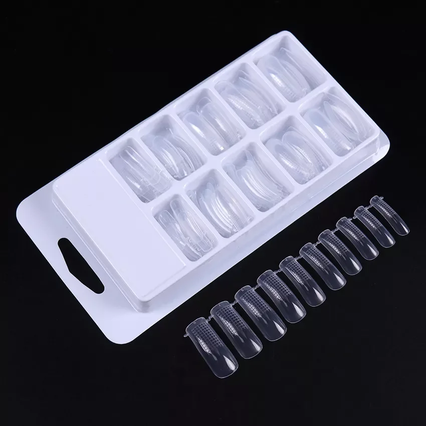

NEW Quick Building Nail Mold Tips 10 Different Size Nail Extension Mold UV Gel Extend Nail Extension Tool