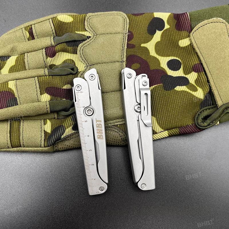 Складные ножницы BHBT портативные легкие домашние уличные инструменты EDC со шкалой