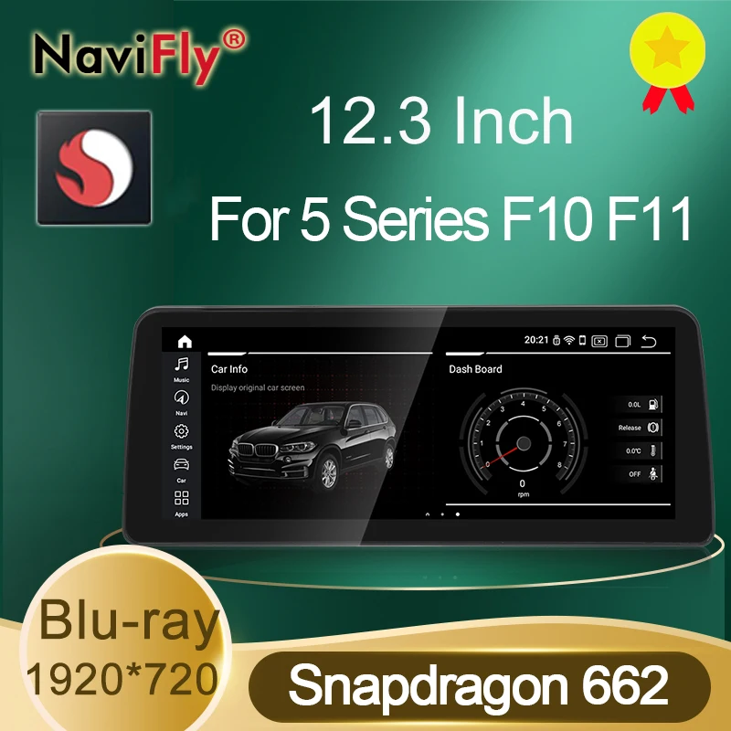 NaviFly синий антибликовый экран Android 11 0 Carplay автомобильный DVD GPS навигация для BMW 5
