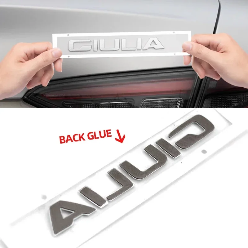 1 шт. 3D ABS Q2 Q4 Giulia Stelvio Veloce Ti значок эмблема автомобильные наклейки для Alfa Romeo 147 156 159