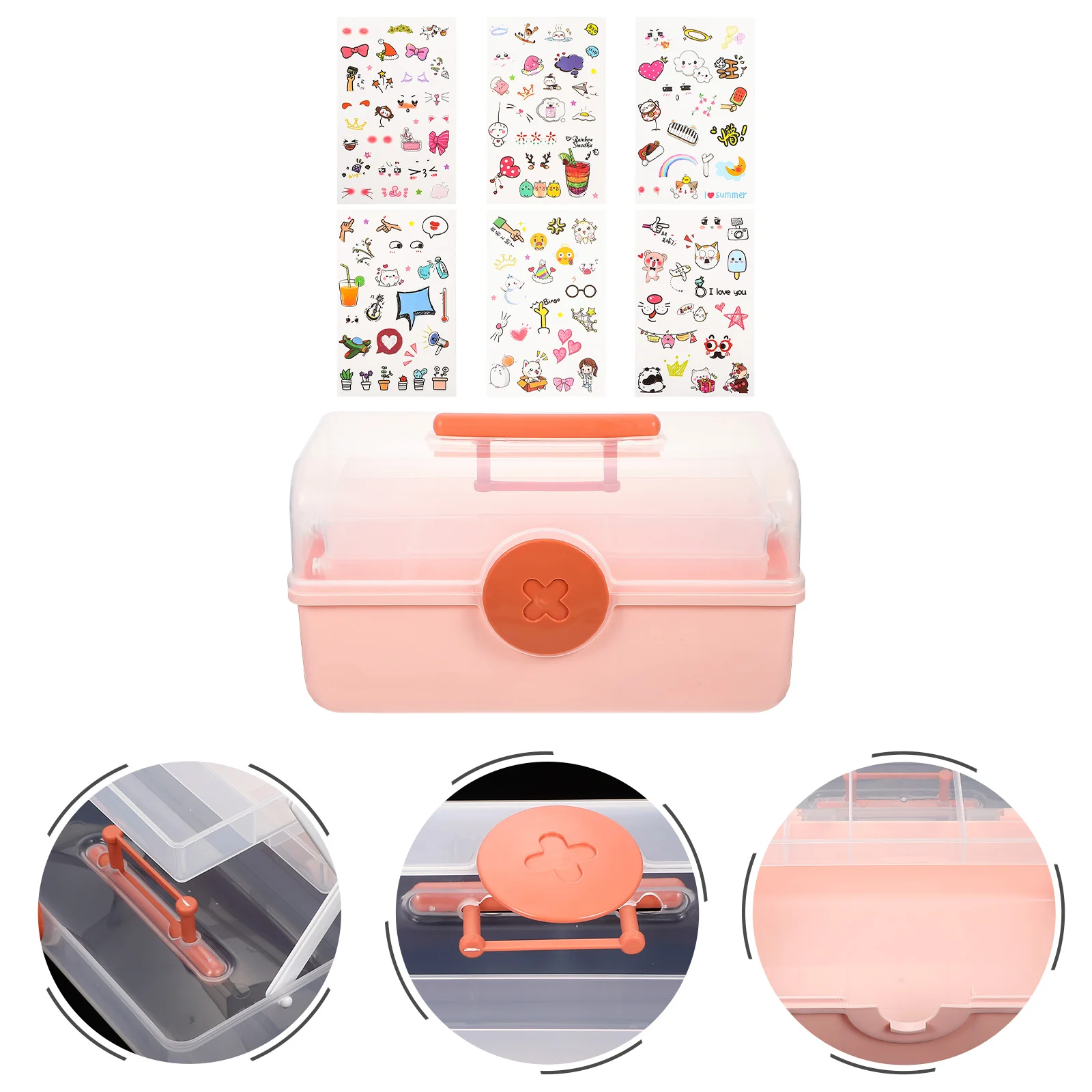 

Коробка для хранения, органайзер для волос, чехол, контейнер для головных уборов, аксессуары, шитье ювелирных изделий, органайзер для заколо...