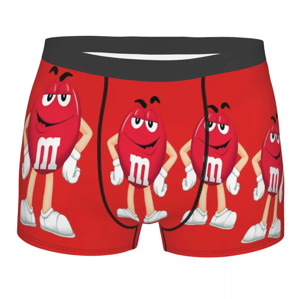 

M And Ms Essential мужские боксеры M Chocolate, очень дышащее нижнее белье, высококачественные шорты с принтом, идея подарка