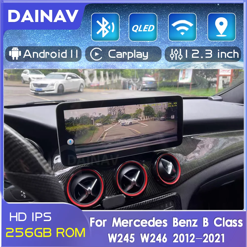 

8+256GB Android 11.0 car radio GPS Navigation For Mercedes Benz B Class W245 W246 2012-2021 multimedia player stereo