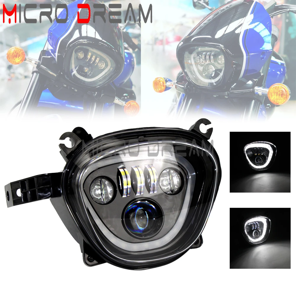 

10-30V Motorcycle DRL Front Headlight For Suzuki Boulevard Intruder M109R Boss VZR1800 M90 C90 VZ1500 High/Low Beam LED Headlamp