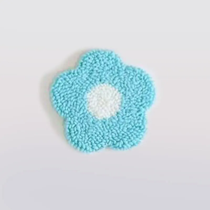 

Meian Punch Poke Needle Embroidery Kit Flower Cup Mat Handmade Sewing Accessories Embroidery Hoop Needle Punch Cross Stitch Kit