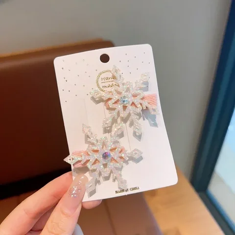 MOONBIFFY детские заколки-снежинки 2 шт