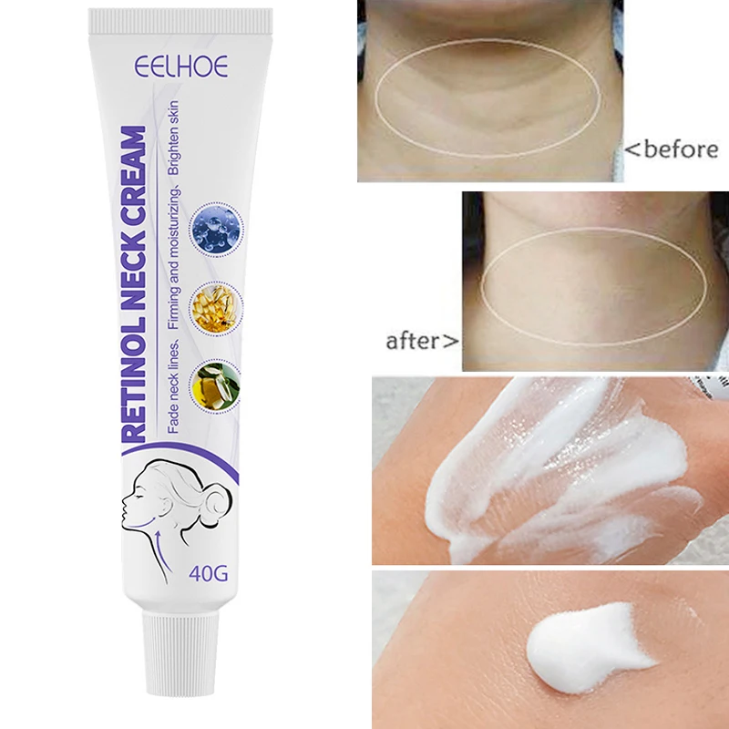

Neck Retinol Wrinkle Remover Cream Anti-aging Skin Whitening Rejuvenation Firming Shape Massage Moisturizing Neck Skin Care 40G