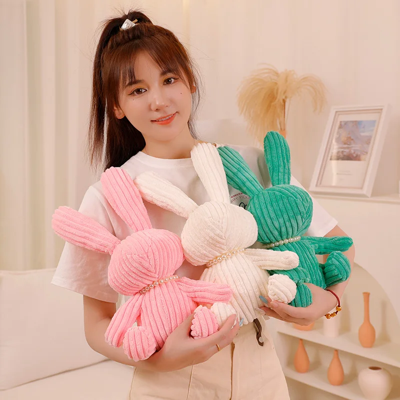 

1 шт., мягкая плюшевая игрушка кролик с жемчугом, 38/45 см