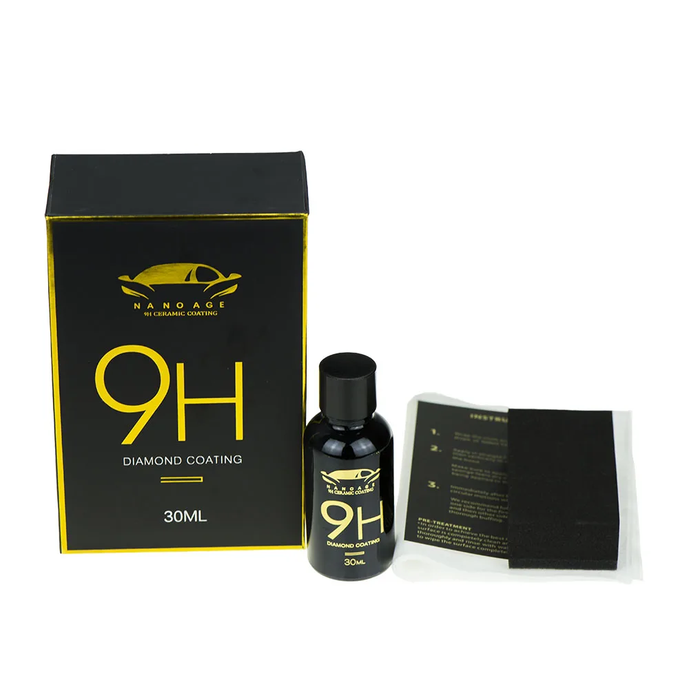 

9H автомобильное жидкое керамическое покрытие, супер комплект гидрофобного стеклянного покрытия полисилоксан и наноматериалы, керамика для автомобилей