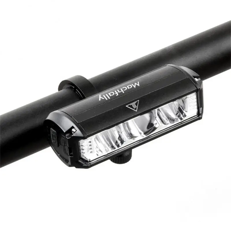 

Bike Front Lights Aluminium Alloy Bike Headlight Flashlight High Brightness Type-C USB Rechargeable Riding Lighting Warning