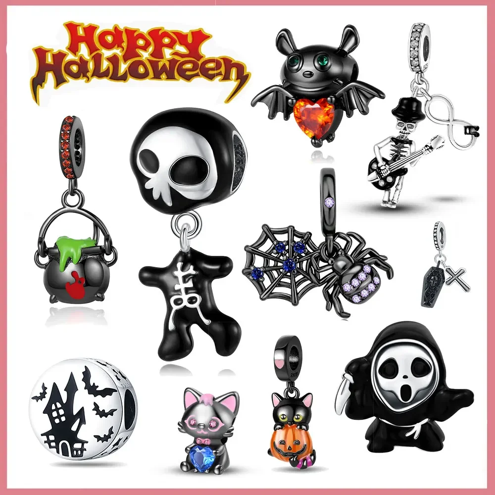 Женский браслет Счастливый Хэллоуин из серебра 925 пробы