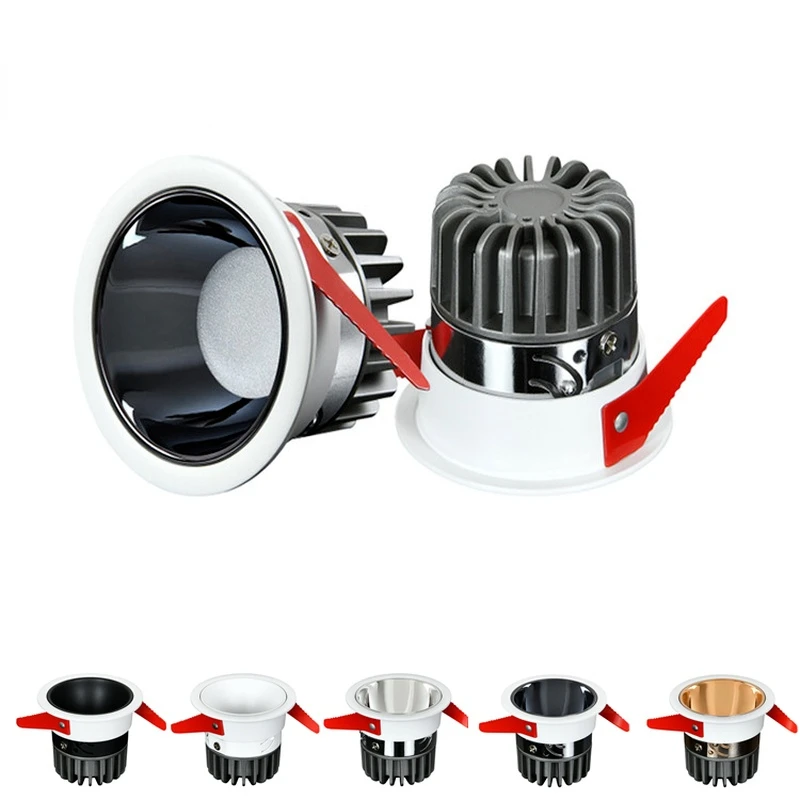 

Downlight LED Anti-glare Spotlight Indoor Bedroom Lighting COB 7W/10W/15W No Main Light Embedded Ceiling Light Led Lighting