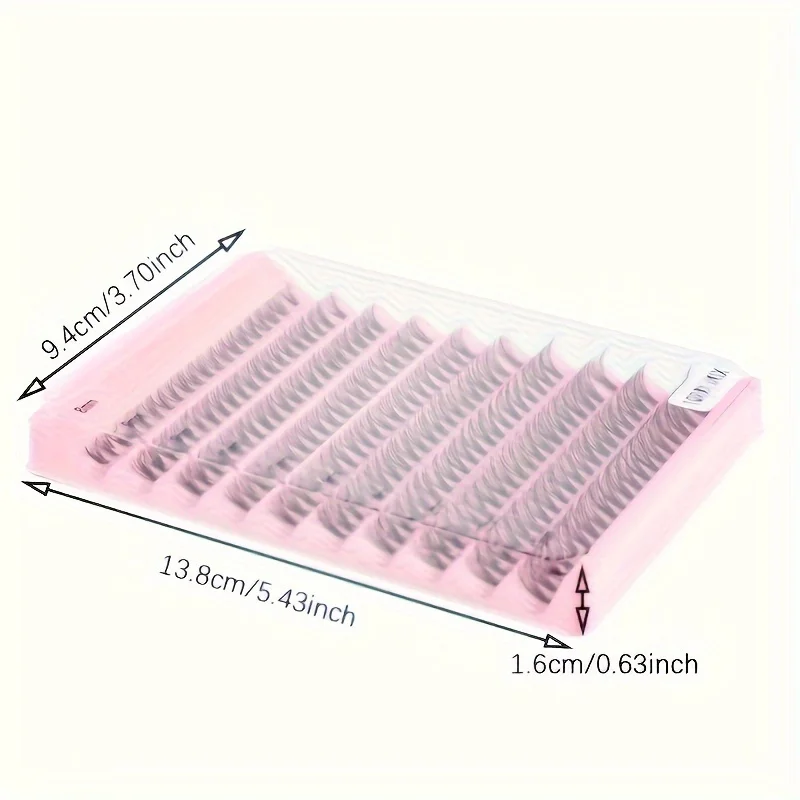 200 шт. индивидуальные кластерные ресницы естественного вида 9-16 мм с завитком D