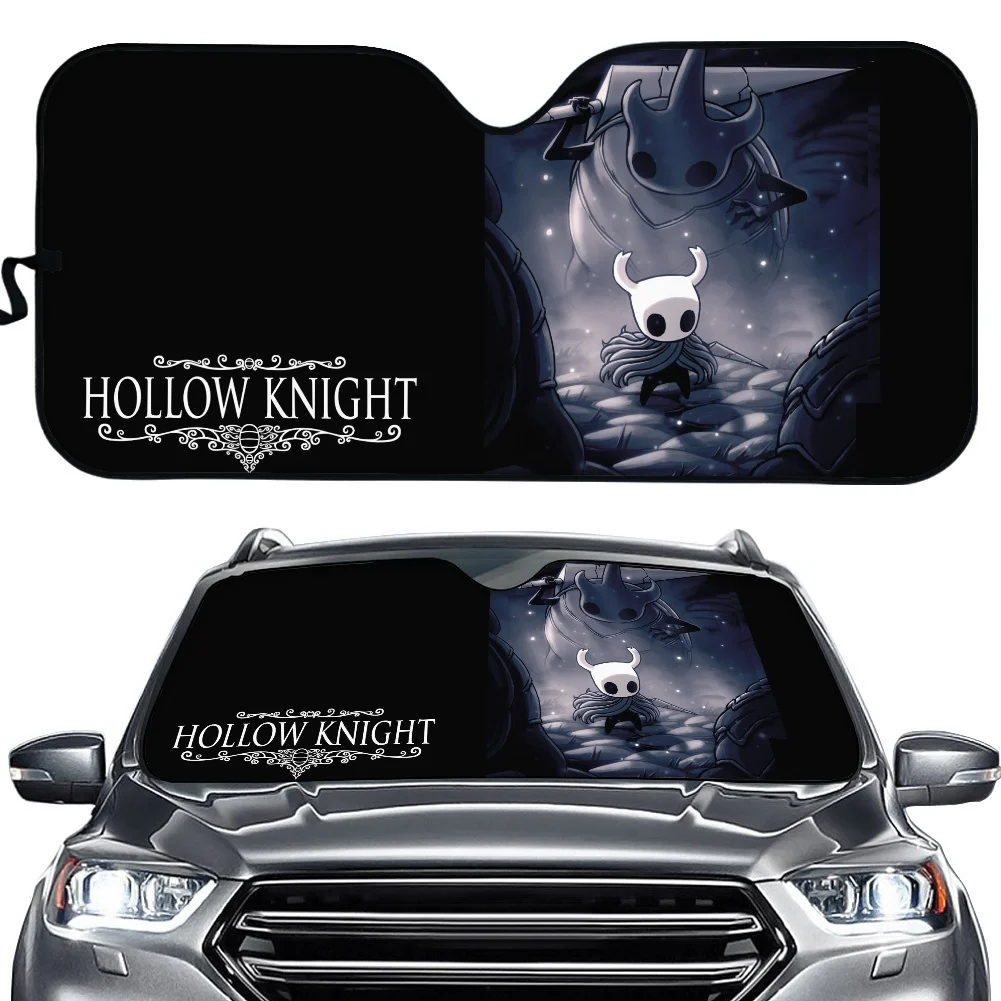 

INSTANTARTS Game Hollow Knight Universal Car Windshield Sun Shade UV and Heat Protect Car Interior Foldable Windscreen Cover